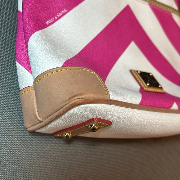 Dooney & Bourke Pebble Leather Crossbody in Fuchsia - Picture 11 of 13